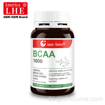 Shecome BCAA-Kapseln unterstützen die Muskelregeneration und Ausdauer